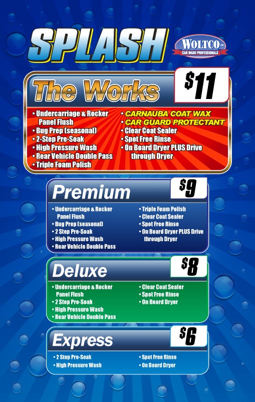 splash car wash prices near me